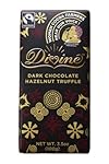 Divine Chocolate Dark Chocolate with Hazelnut Truffle Bar, 3.5 Ounce