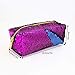 MHJY Mermaid Sequin Pencil Case Magic Sequins Cosmetic Bag Makeup Pouch Glitter Color Changing Stationary Case Reversible Sequins Makeup Organizer Handbag