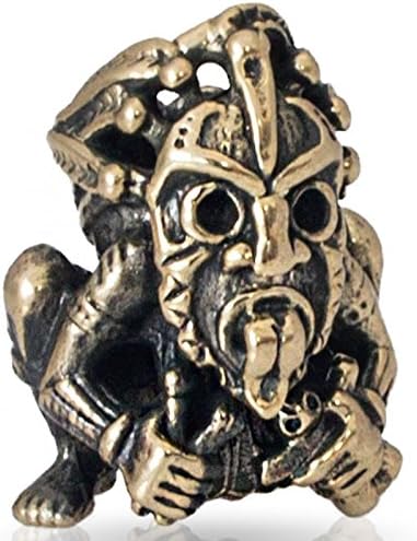 Paracord/Lanyard Bead in Brass for Jig Pro Shop by Russki Designs (Shaman Voodoo (Brass))