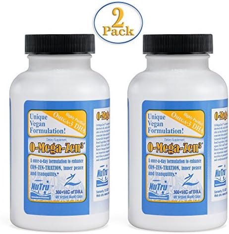 Nutru Omega Zen 3 Vegan โ 300 mg DHA, 80 Vegan Hard Caps