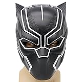 xcoser Black Panther Mask Helmet Props for Adult Halloween Costume V.1