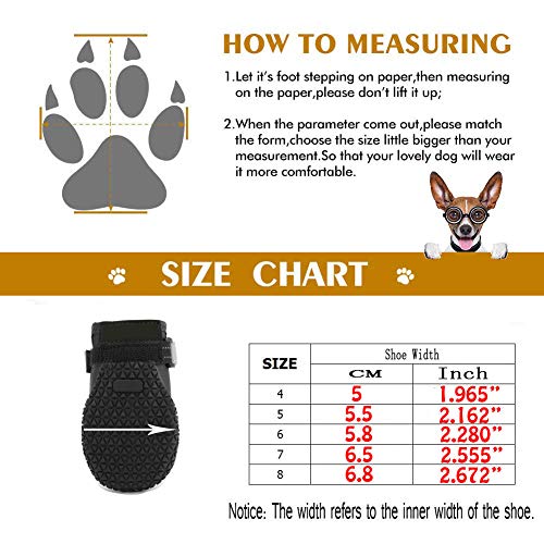 Dog Outdoor Shoes Breathable Running Shoes with Reflective Strap and Anti-Slip Sole for Pet Boots (7#)