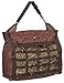 Tough 1 Heavy Denier Nylon Hay Tote Bag in Prints, Tooled Leather Brown