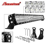 LED Light Bar, Autofeel 52 Inch 300W LED Light Bar Spot Flood Combo Beam Waterproof Dual Row LED Work Diving Lights for Off Road Jeep ATV AWD SUV 4WD 4x4 Pickup