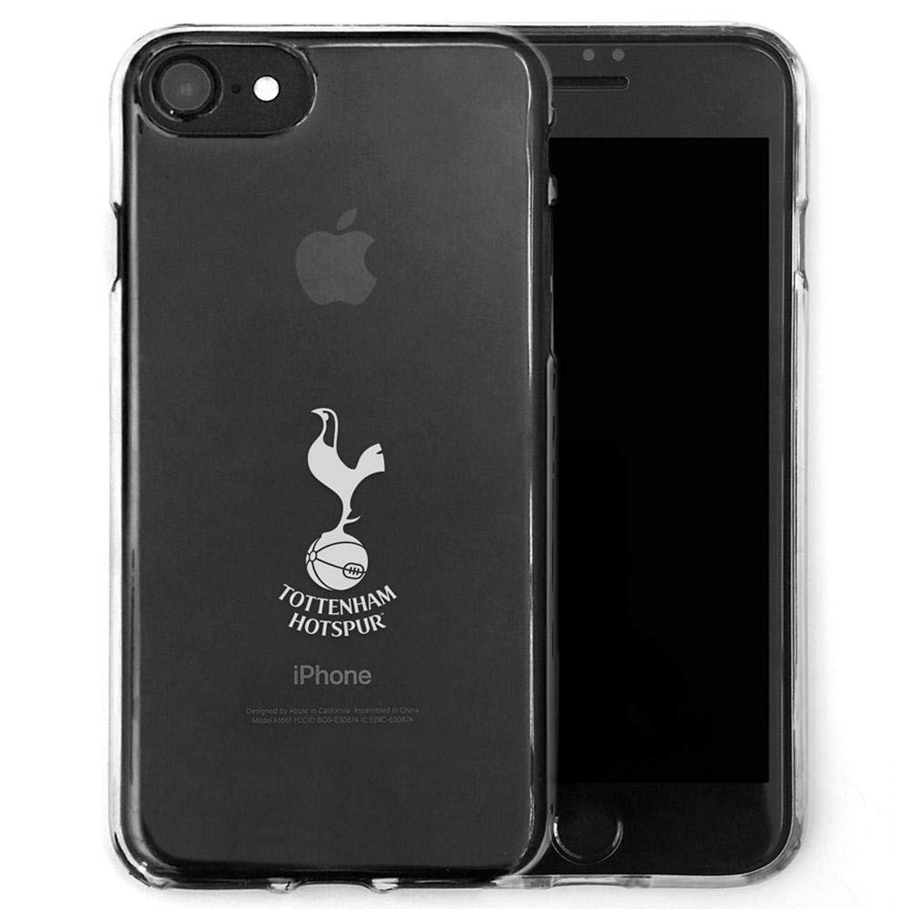 Official Tottenham FC Merchandise iPhone 7 Phone Case - Ultra-Slim TPU Bumper Apple iPhone 8 Case for Anti-Scratch Smartphone Protection - iPhone 7/8 Accessories - Tottenham FC Gifts for Men & Women