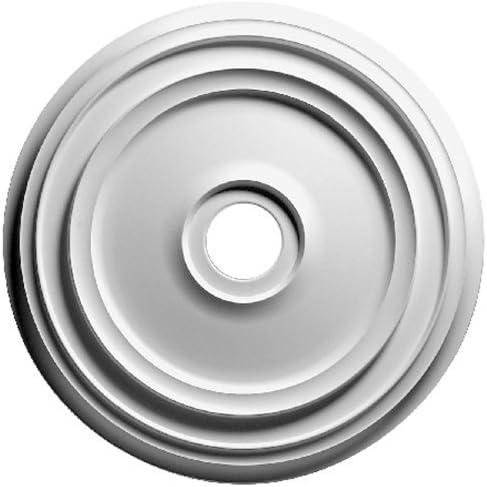 Focal Point 83018 18-Inch Rotunda Medallion 18 5/8-Inch by 18 5/8-Inch by 1 1/8-Inch, Primed White by Focal Point