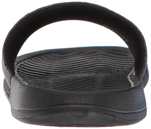 PUMA Unisex Popcat Slide Sandal, Black-White, 6 M US Big Kid - Thumbnail 2