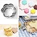 Cookie Cutters Pastry Fruit Cutters, Amison 12 Pcs Metal Stainless Steel Heart Star Circle Flower Shaped Mould
