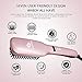 HACHEEY Ionic Hair Straightener Brush, 2-in-1 Lange Hair Straightening Brush Made of MCH Ceramic Technology – 30s Fast Heating with Anti-Scald Feature, Five Heat Settings and Auto-Off Functionthumb 2