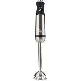 All-Clad Electrics Stainless Steel Immersion Blender 2 Piece Turbo Function 600 Watts Detachable, Variable Speed Control, Hand Blander, 9-1/4-inch