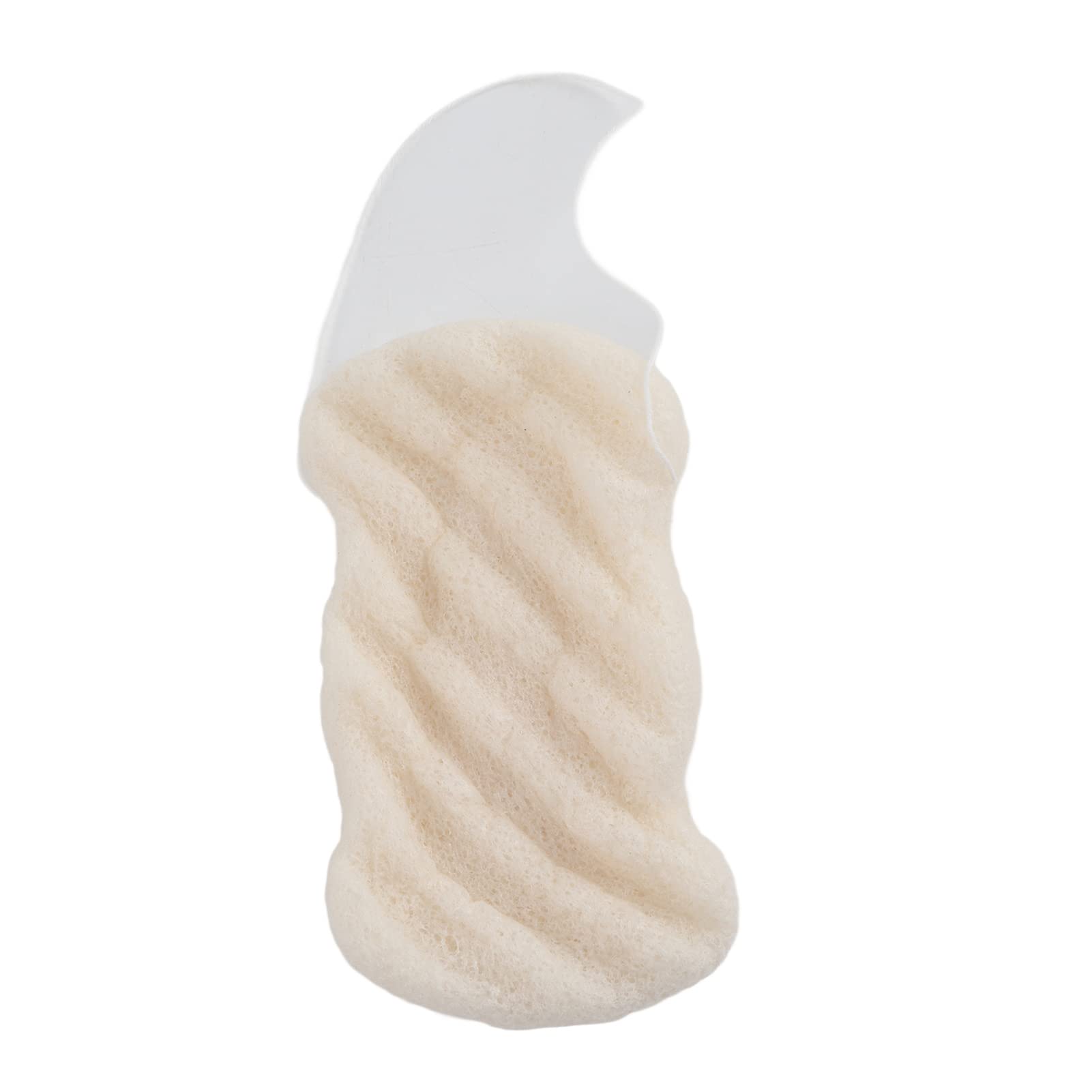 100% Natural Long Wave Type Body Care Sponges Dry Face Flutter Body Konjac Wash Sponges for Facial & Body Care(Long Wave White (Dry State))