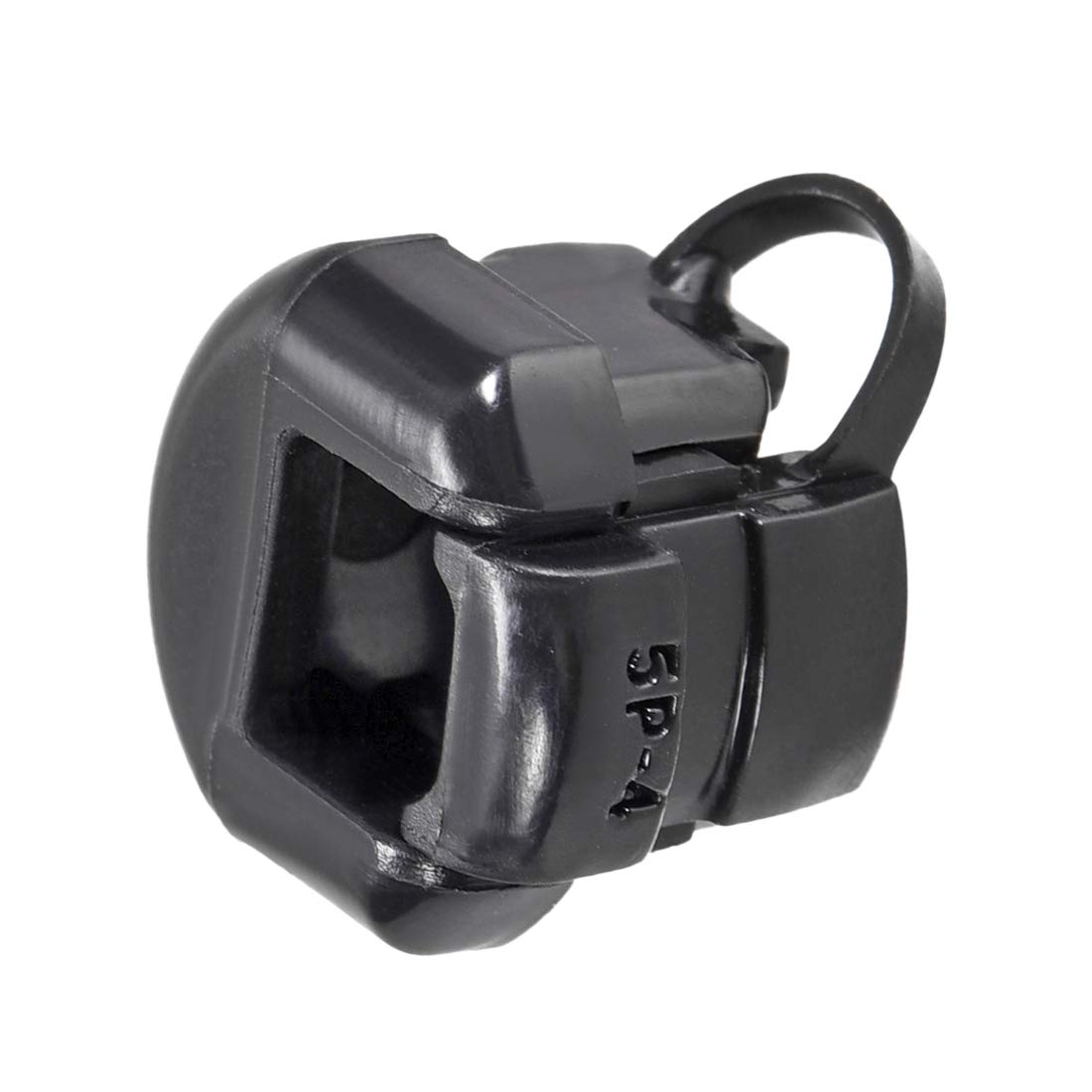 Sourcingmap Round Cable Wire Strain Relief Bush Grommet Black for 4mm Wire 17pcs