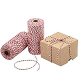 HOKI Cotton Bakers Twine Red & White 100M