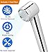 Handheld Shower Head - High Pressure Hand Shower Filter Shower head With Chlorine Removal ACF Shower Filter, Water Saving Hand Shower Premium Chrome Finish Showerhead Body Sprays for Dry Hair Skin