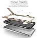 iPhone 7 Case, ROCK [Royce Stand] - Black & Champagne Gold [Ultra Thin] [Kickstand] [Metal Texture Side Buttons] [Dual Layered] [Slim Fit] [Hard PC + Soft TPU] for Apple iPhone 7 (2016)