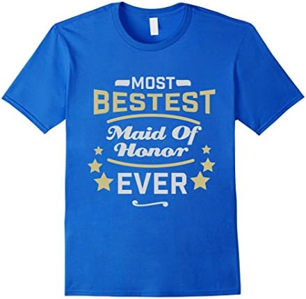 Men's Coolzzy: "Bestest Maid of Honor" T-shirt 2XL Royal Blue