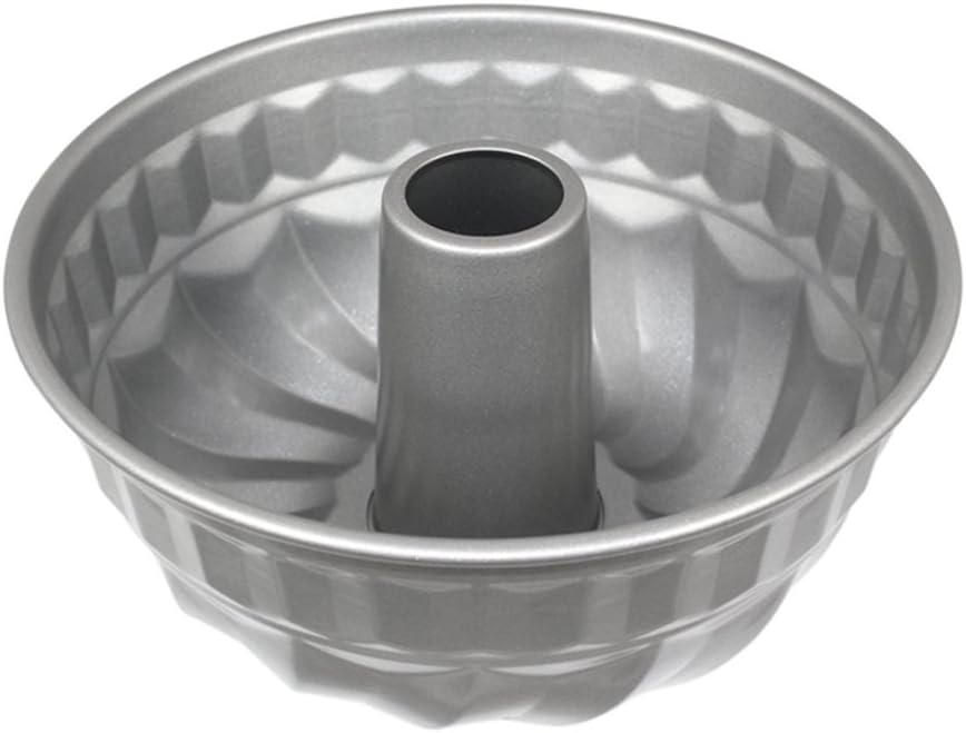 LeRan Non-Stick Ring Cake Tin Fluted Shaped Dessert Mould Dome Pan Baking Tools for Family Bake(4 inch)