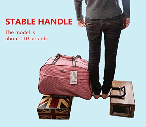 Jeemiter Color stripe Luggage 23" Rolling Duffle trolley bag travel tote Carry-On - Thumbnail 6