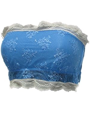 Calvin Klein Bandeau Boob Tube Wireless Lace Bra F3260 Blue