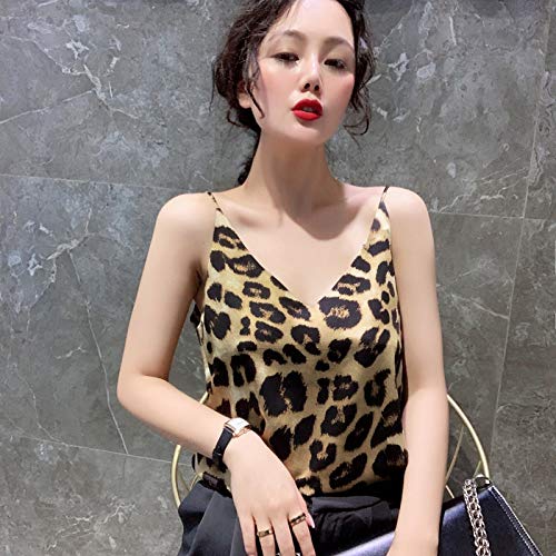51uiJTQTKyL RVXZV SilCsQB Moda Leopard Seda Tops Mujer Satén Tank Top Mujer Top Tallas Grandes Mujer Cuello en V Serpiente Imprimir… RVXZV SilCsQB Moda Leopard Seda Tops Mujer Satén Tank Top Mujer Top Tallas Grandes Mujer Cuello en V Serpiente Imprimir… - Imagen 3
