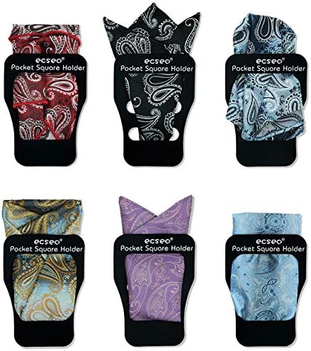 Pocket Square Guard for Men Suits, Ecseo Mens Pocket Square Holder/Folder