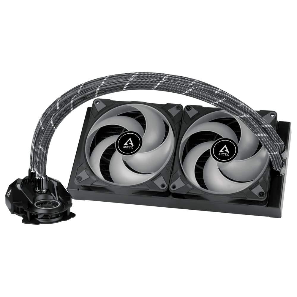 ARCTIC Liquid Freezer II 280 RGB - Multi-compatible all-in-one CPU AIO water cooler with RGB, efficient PWM-controlled pump, fan speed: 200-1900 RPM, LGA1700 compatible - Black