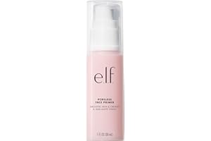e.l.f. Poreless Face Primer - Large, Silky, Skin-Perfecting, Lightweight, Long Lasting, Absorbs Quickly, Smooths, Preps, Creates Flawless Base, Infused with Tea Tree and Vitamins A & E, 1.01 Fl Oz
