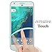 BONUM Google Pixel Screen Protector Ultra Clear 9H Anti-Scratch Tempered Glass,2.5D Rounded Edges Bubble-Free Install Glass Film - 2 Piece