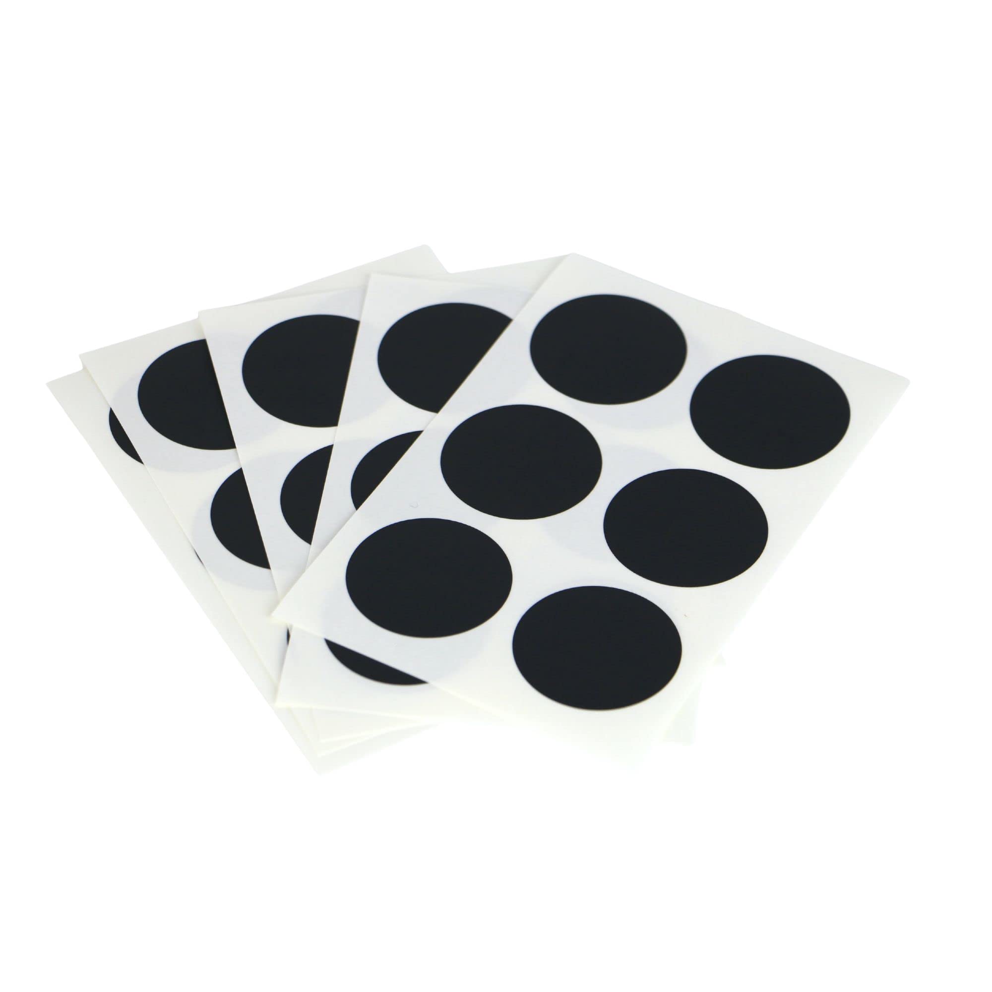 MT CASA 35 mm Seal Circle Sticker - Matte Black (Pack of 30)