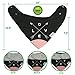 Whole Family Co. Premium Organic Cotton Baby & Toddler Bandana Bibs with BPA Free Silicone Teether, Soft & Absorbent, For Teething, Drooling & Feeding, Adjustable Size, Great Gift (Pink Love)