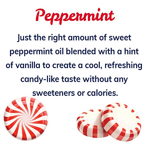 Crystal Geyser Sparkling Spring Water, Peppermint, 1.25 Liter PET Bottles, No Artificial Ingredients, Sweeteners, Calorie Free, 12 count (Pack of 1)