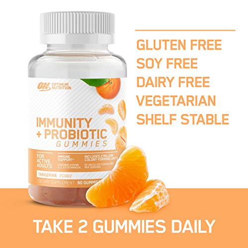 Optimum Nutrition Immunity & Probiotic Gummies, Vitamin C and Zinc for