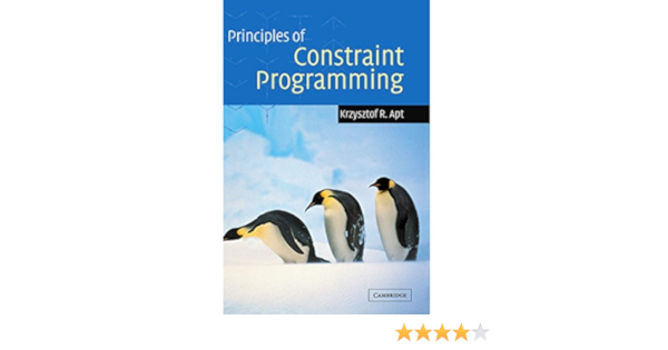 Principles Of Constraint Programming Apt Krzysztof 9780521125499 Amazon Com Books