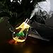 SCS ETC USB Powered Color Changing Cool Mist Bulb Humidifier-400mL Capacity-Super Quiet Operation-7 Color Nightlight