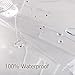 Wimaha Waterproof Shower Curtain Liner, with 3 Magnets Rustproof Grommets, Bath Shower Liner for Bathroom Stall Bathtub, 72 x 72, Clear