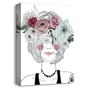Canvas Wall Art Neighbor Girl Abstract...