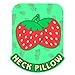 H HOMEWINS Travel Pillow for Kids,Cute Animal Toddler Neck Pillow for Boys Girls,Soft Neck Head Chin Support Pillow,Travel Accessories for Airplane, Car, Train,Recline(Strawberry)