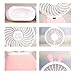 Mini Fan,Personal Portable Rechargeable Handheld Fan with Color LED light 2 Adjustable Speeds Standing Base for House Travel Camping and Children Gifts - Pink Rabbit