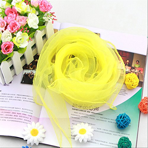 Dolland 12pcs Square Juggling Silk Dance Scarves Rhythm Band Scarf 6 Colors - Thumbnail 4
