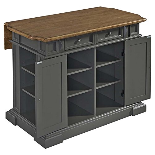 Pemberly Row Kitchen Island in Gray Pricepulse