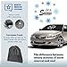 Windshield Cover for Ice and Snow - Fits Most Cars, Trucks, Minivans, SUVs and F150s - Weatherproof and Windproof Ear Flaps, Adjustable Suction Cups, Strings and Mirror Covers (45X64)