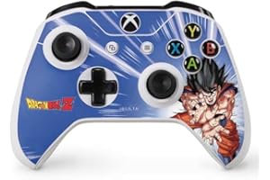 Skinit Decal Gaming Skin Compatible with Xbox One S Controller - Officially Licensed Dragon Ball Z Goku Kamehameha Blast Design