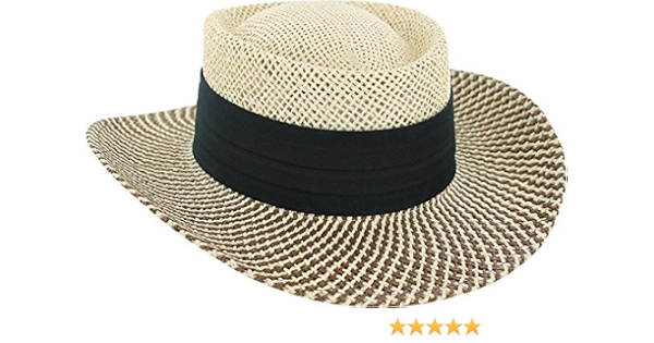 Ahead straw gambler hat Outlet