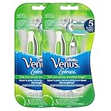 Gillette Venus Embrace Disposable Women's Razor, 3 Count (Pack of 2), Womens Razors / Blades