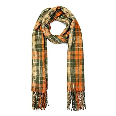 Women's Fashion Long Shawl Big Plaid Scarves Girl's Winter Warm Lattice Large Scarf