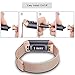 TOMALL Metal Bands for Fitbit Charge 3 Stainless Steel Replacement Wristband for Women Men (Rose Gold)