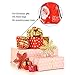 Gejoy 6 Pieces Christmas Drawstring Gift Bags Santa Backpack Goody Treat Bags for Christmas Festival Decor