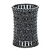 YACQ Jewelry Multilayer Stacket Crystal Wide Stretch Sleeve Cuff Bracelet for Women 6 Row