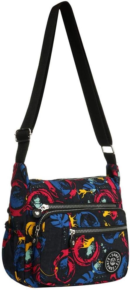 Crossbody Bag Multi Pockets Women Travel Bag Casual Crossbody Bag for Shopping Travel Hiking Daily 4, Taille unique, crossbody bags - Image 5