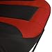 Monaco Canvas Seat Covers for Car SUV - Sporty Racing Style Stripes Black & Ruby Red